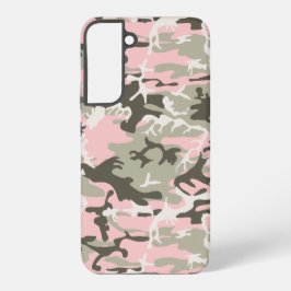 Rosa und grüne Camouflage, Militär, Armee Samsung Galaxy Hülle