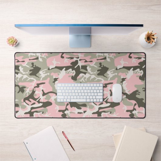 Rosa und grüne Camouflage, Militär, Armee Schreibtischunterlage (Büro 1)