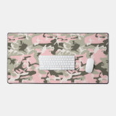Rosa und grüne Camouflage, Militär, Armee Schreibtischunterlage (Tastatur & Maus)