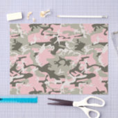 Rosa und grüne Camouflage, Militär, Armee Seidenpapier (Handwerk)
