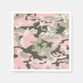 Rosa und grüne Camouflage, Militär, Armee Serviette (Vorderseite)