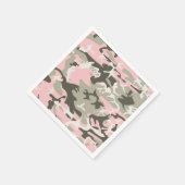 Rosa und grüne Camouflage, Militär, Armee Serviette (Ecke)