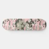 Rosa und grüne Camouflage, Militär, Armee Skateboard (Horizontal)