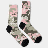 Rosa und grüne Camouflage, Militär, Armee Socken (Rechts)