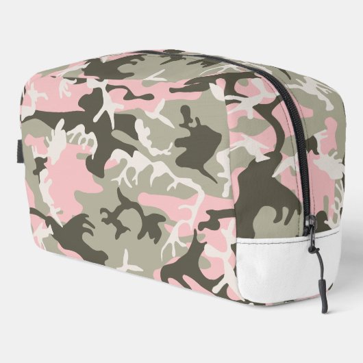 Rosa und grüne Camouflage, Militär, Armee Waschbeutel (Rechte Ecke)