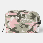 Rosa und grüne Camouflage, Militär, Armee Waschbeutel (Rückseite)