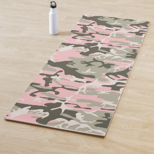 Rosa und grüne Camouflage, Militär, Armee Yogamatte