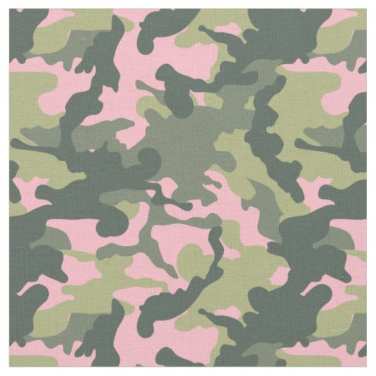 Rosa und grüne Camouflage Stoff (Nahaufnahme)