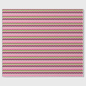 Rosa und grüne Chevron-Zickzack-Muster im Prepper- Geschenkpapier (Flach)