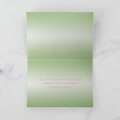 Rosa und grüne Damaskus Danke, dass Sie eine Karte (Innenseite)