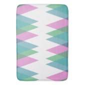Rosa und grüne Dreiecke Badematte (Vorderseite Vertikal)
