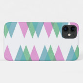 Rosa und grüne Dreiecke Case-Mate iPhone Hülle (Rückseite (Horizontal))