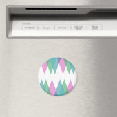 Rosa und grüne Dreiecke Magnet (In Situ (Geschirrspüler))