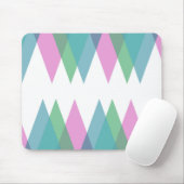 Rosa und grüne Dreiecke Mousepad (Mit Mouse)