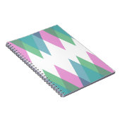 Rosa und grüne Dreiecke Notizblock (Rechte Seite)