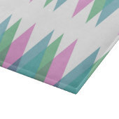 Rosa und grüne Dreiecke Schneidebrett (Ecke)