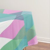 Rosa und grüne Dreiecke Tischdecke (Beispiel)