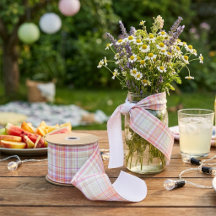 Rosa und grüne Elegante Modernes, einfaches Karier
