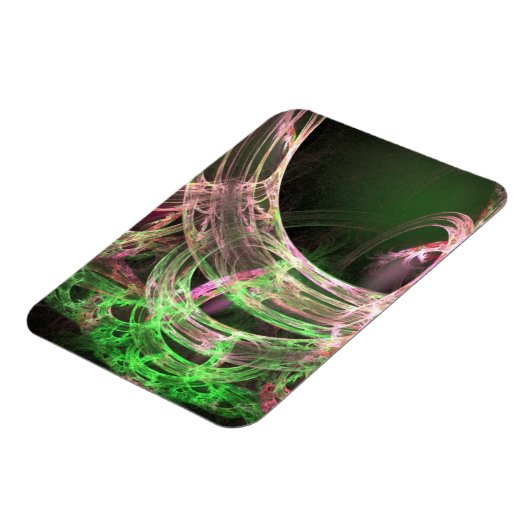 Rosa und grüne Energie Magnet (Linke Seite)