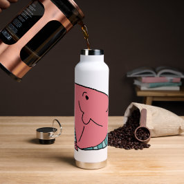 Rosa und grüne Fische Trinkflasche
