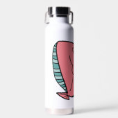 Rosa und grüne Fische Trinkflasche (Vorne)