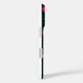 Rosa und grüne Floral-iPhone-Hülle mit Namen Case-Mate iPhone Hülle (Rückseite / Rechts)