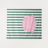 Rosa und grüne Foto der 50er Jahre Wandteppich (Vorderseite (Horizontal))