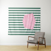 Rosa und grüne Foto der 50er Jahre Wandteppich (Beispiel (Horizontal))