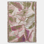 Rosa und grüne gefallene Blätter Decke (Vorderseite Vertikal)