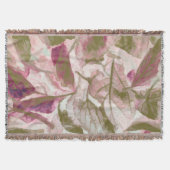 Rosa und grüne gefallene Blätter Decke (Vorderseite)