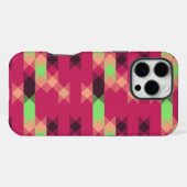 rosa und grüne geometrische iPhone hülle (Rückseite (Horizontal))
