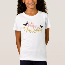 Rosa und grüne Halloween-Kinder T-Shirt