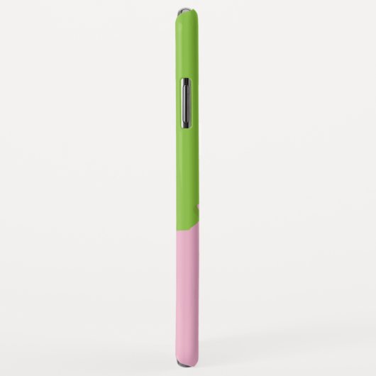 Rosa und grüne Illustration des Case-Mate iPhone Hülle (Hinten/Rechts)