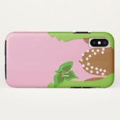 Rosa und grüne Illustration des Case-Mate iPhone Hülle (Rückseite (Horizontal))