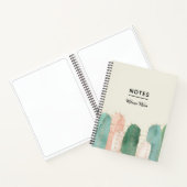 Rosa und grüne Kakteen Wasserfarbe Notizblock (Innenseite)