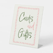 Rosa und grüne Karten und Tafelschild Sockelschild (Vorderseite)