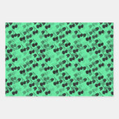 Rosa und grüne Kirschen Geschenkpapier Set (Vorderseite 3)