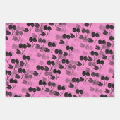 Rosa und grüne Kirschen Geschenkpapier Set (Vorderseite 2)