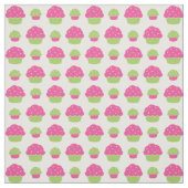 Rosa und grüne kleine Kuchen Stoff (Muster)