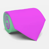 Rosa und grüne Knöchelpartie Krawatte (Gerollt)