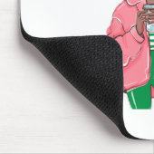 Rosa und grüne Königin Mousepad (Ecke)