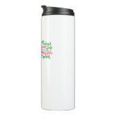 Rosa und grüne Königin Thermosbecher (Nach rechts gedreht)