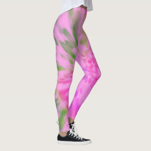 Rosa und grüne Krawatte Leggings