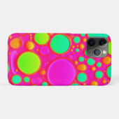 Rosa und grüne Kreise Case-Mate iPhone Hülle (Rückseite (Horizontal))