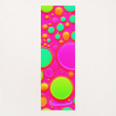 Rosa und grüne Kreise Yogamatte (Vorderseite)