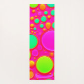 Rosa und grüne Kreise Yogamatte (Rückseite)