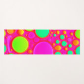 Rosa und grüne Kreise Yogamatte (Vorderseite (Horizontal))
