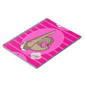 Rosa und grüne Liebe Notizblock (Linke Seite)