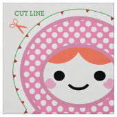 Rosa und grüne Matryoshka Puppen-Muster-Ausrüstung Stoff (Muster)