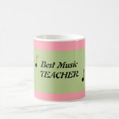 Rosa und grüne Meister der Musik Kaffeetasse (Mittel)